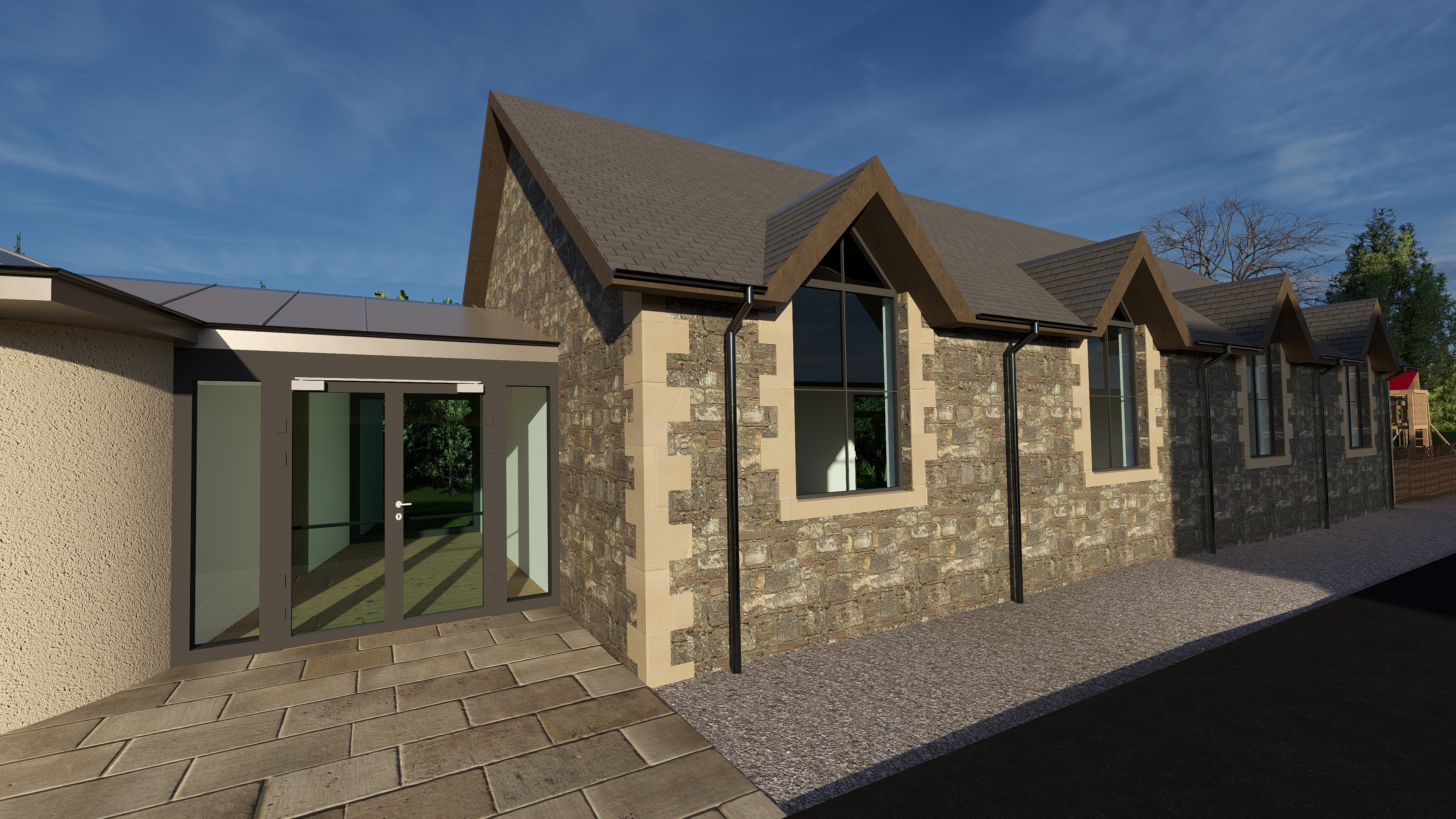 Village Hub Concept Front Entrance